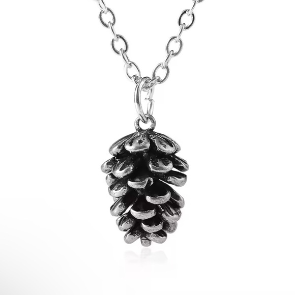 Cute Pinecone Necklace Nature Necklace Forest Necklaces - Picture 4 of 6